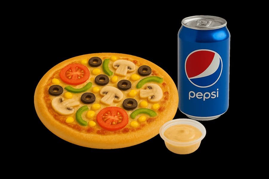 1 Small with 5 Topping 1 Drink+ 1 Dip