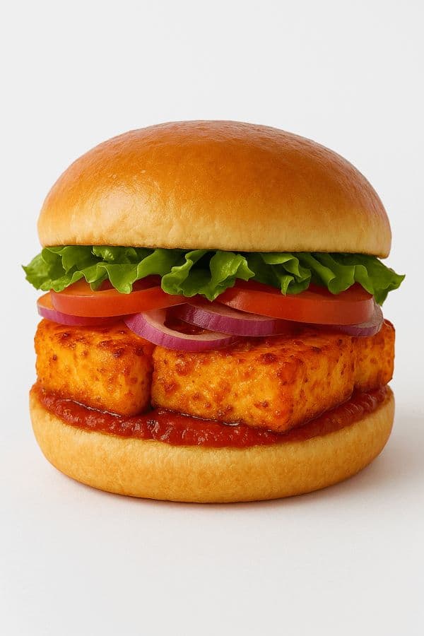 Spicy Paneer Burger