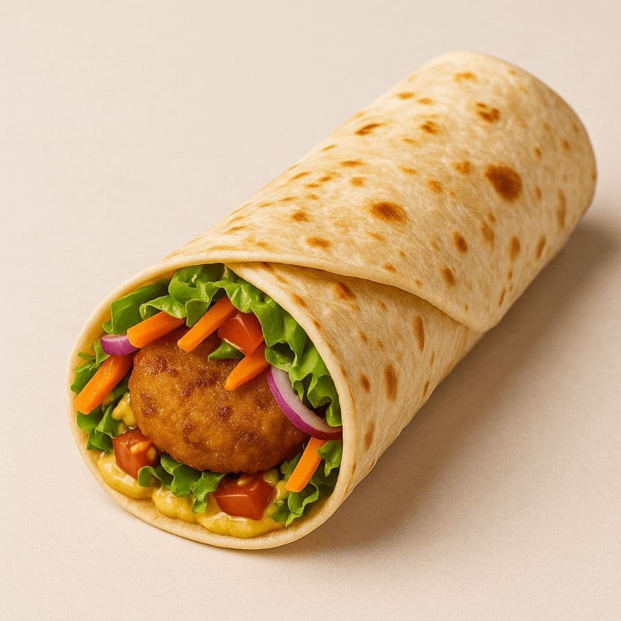 Classic Aloo Tikki Veggie Wrap